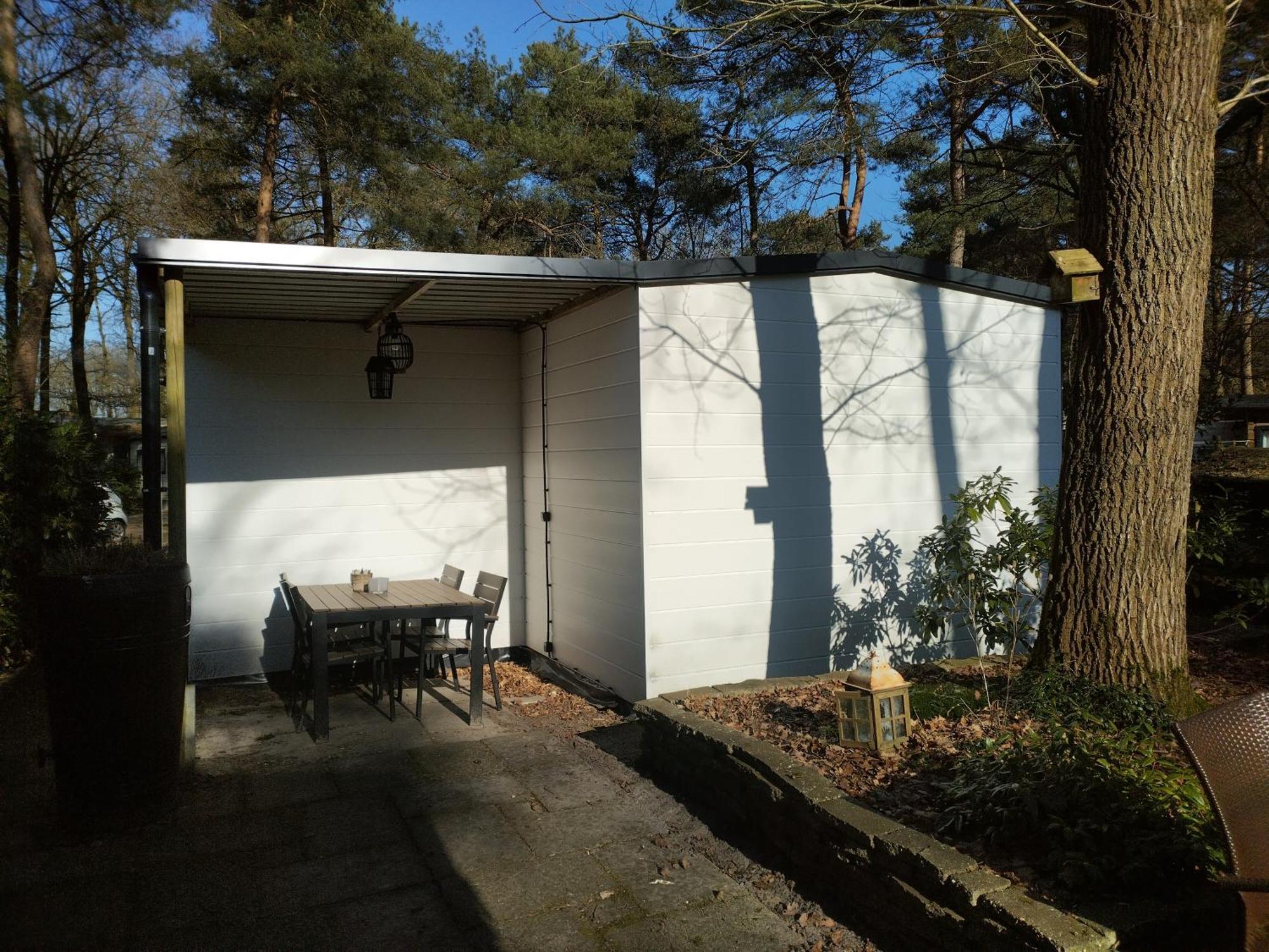 Wulft 47 Zonnig Gezellig 6P Chalet Met Zwembad In Bosrijke Omgeving Op Familie Camping De Vossenburcht IJhorst Exterior foto