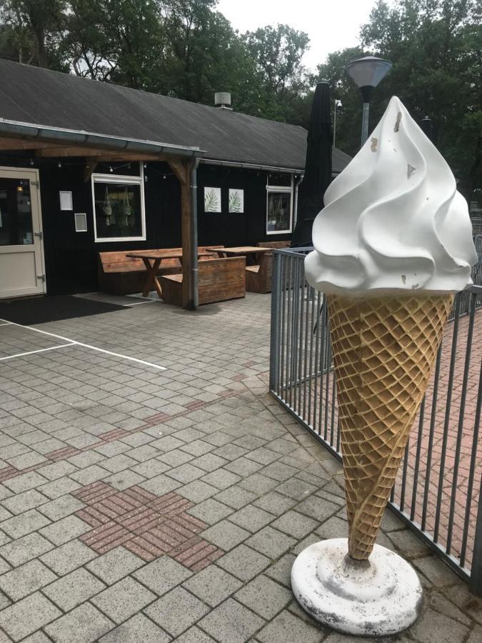 Wulft 47 Zonnig Gezellig 6P Chalet Met Zwembad In Bosrijke Omgeving Op Familie Camping De Vossenburcht IJhorst Exterior foto
